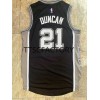 Dres San Antonio Spurs DUNCAN 21 Retro Crno Swingman - Muške